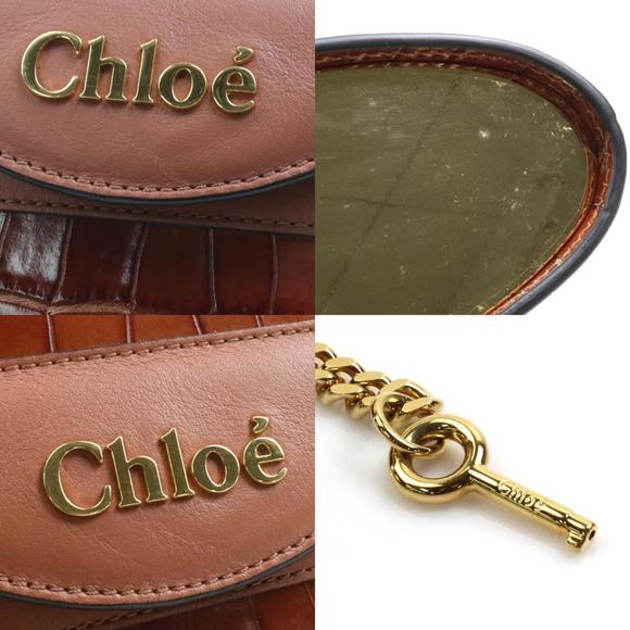 Chloe Women's Leather Shoulder Bag with Timeless Design in Brown - Picture 4 of 5